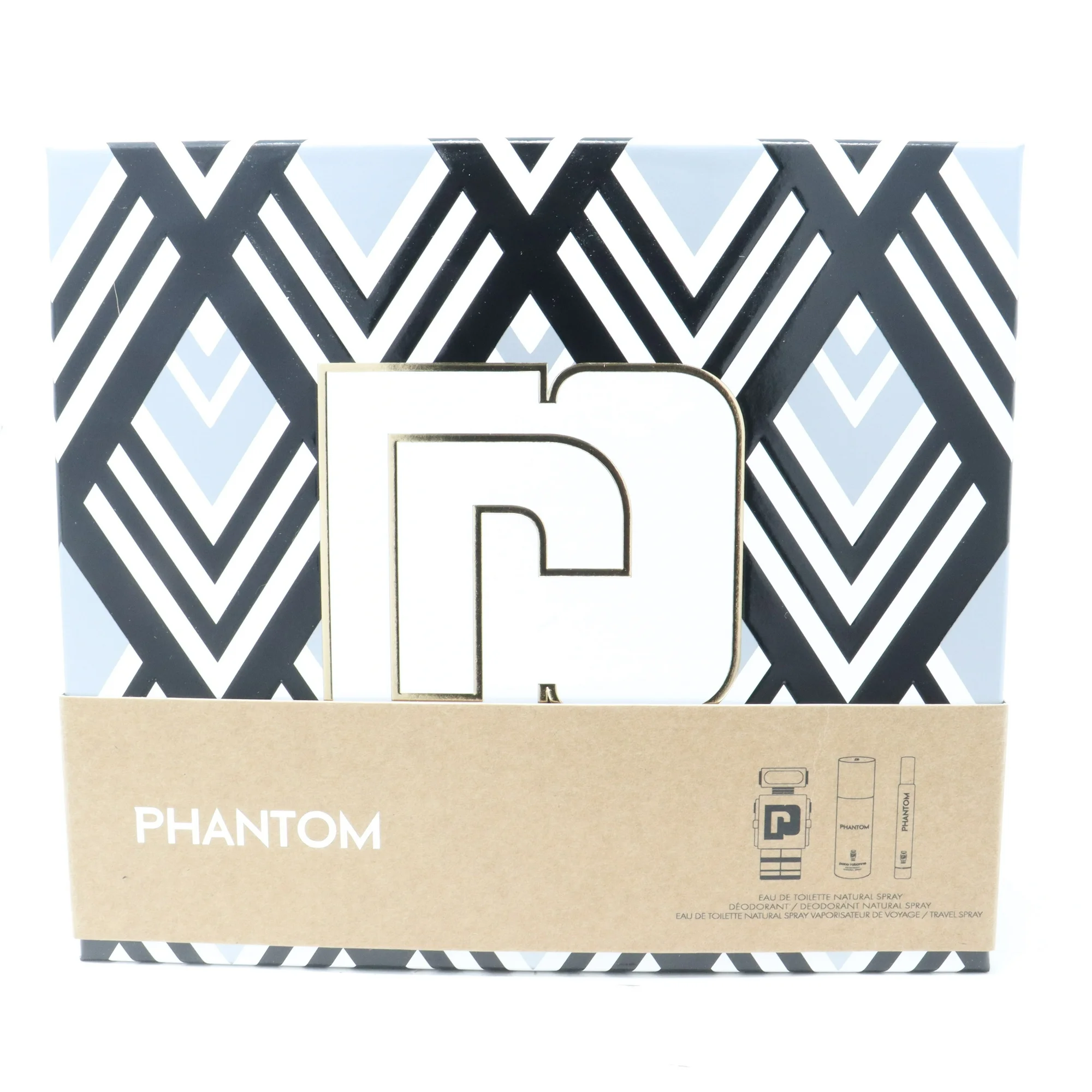 Paco Rabanne Phantom Eau De Toilette 3-Pcs Gift Set / New With Box - Image 2