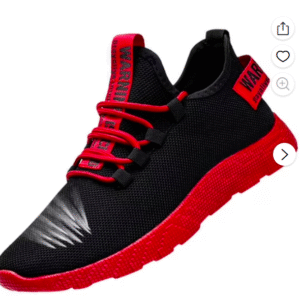 nsendm Male Fashion Sneakers Adult Men Sneaker Shoes Men's Weaving Running le Shoes Tourist Flying Leisure Men's Sneaker Shoes Men Red 9.5